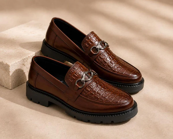Seoul Pine Luxury Chunky Loafer Cow Leather (506)-image
