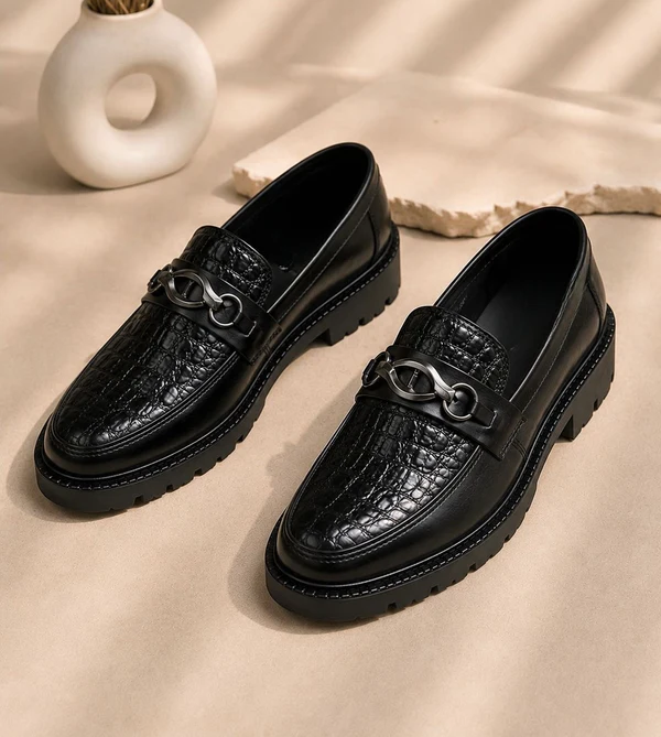 Seoul Pine Luxury Chunky Loafer Cow Leather (505)-image