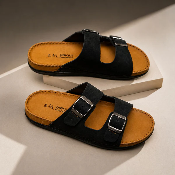  Premium Suede Sandal Black(514)-image