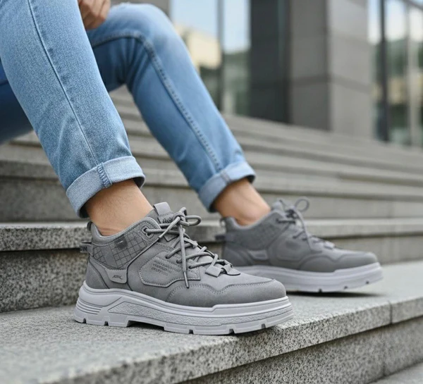 Super Premium Imported Men’s High Neck Shoes (425)-image