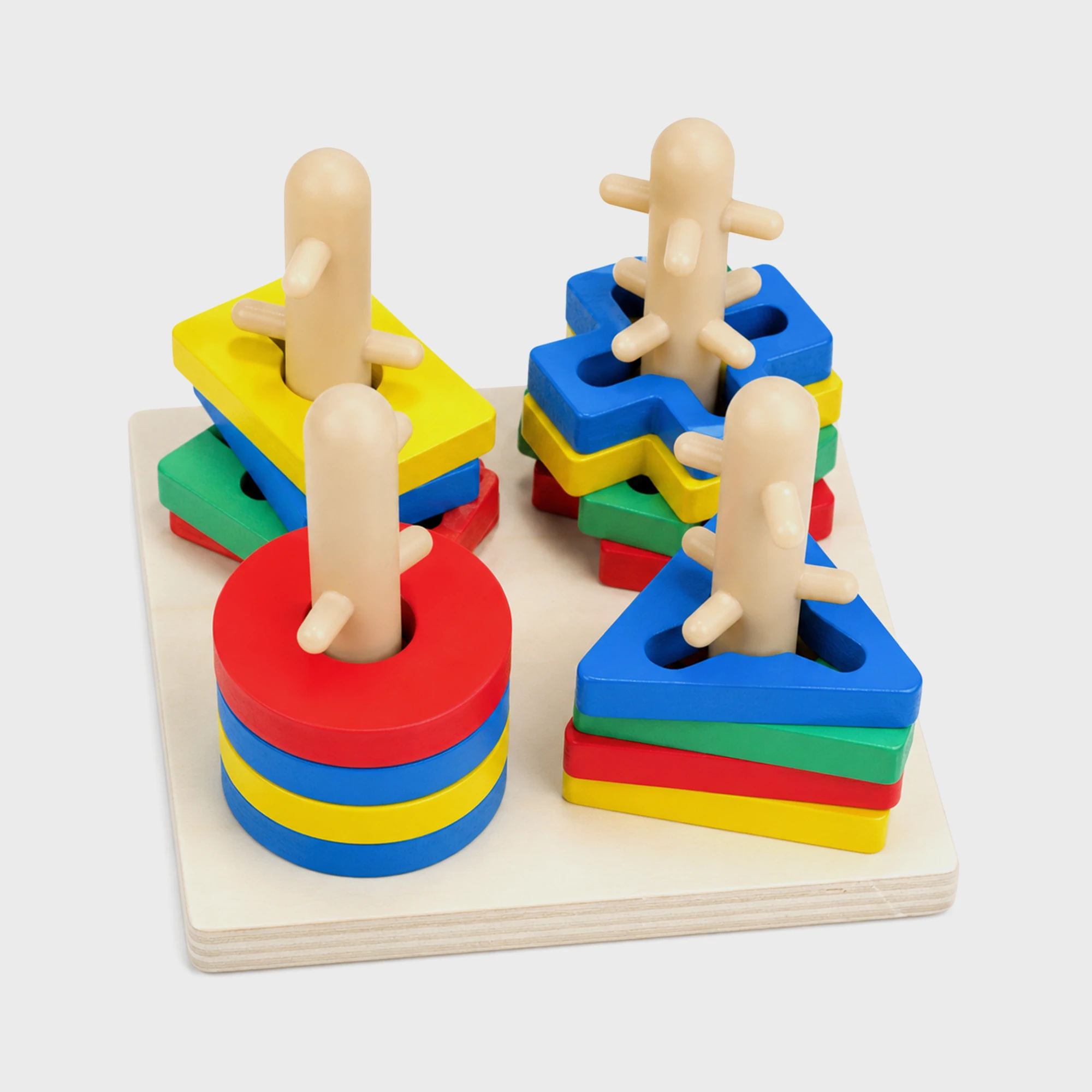 KiddoPlay Advanced Wooden Shape Sorting Puzzle - DKW2002
