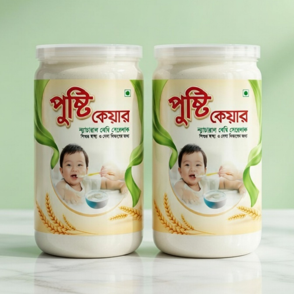 পুষ্টি কেয়ার ন্যাচারাল বেবি সেরেলাক(১ কেজি )
