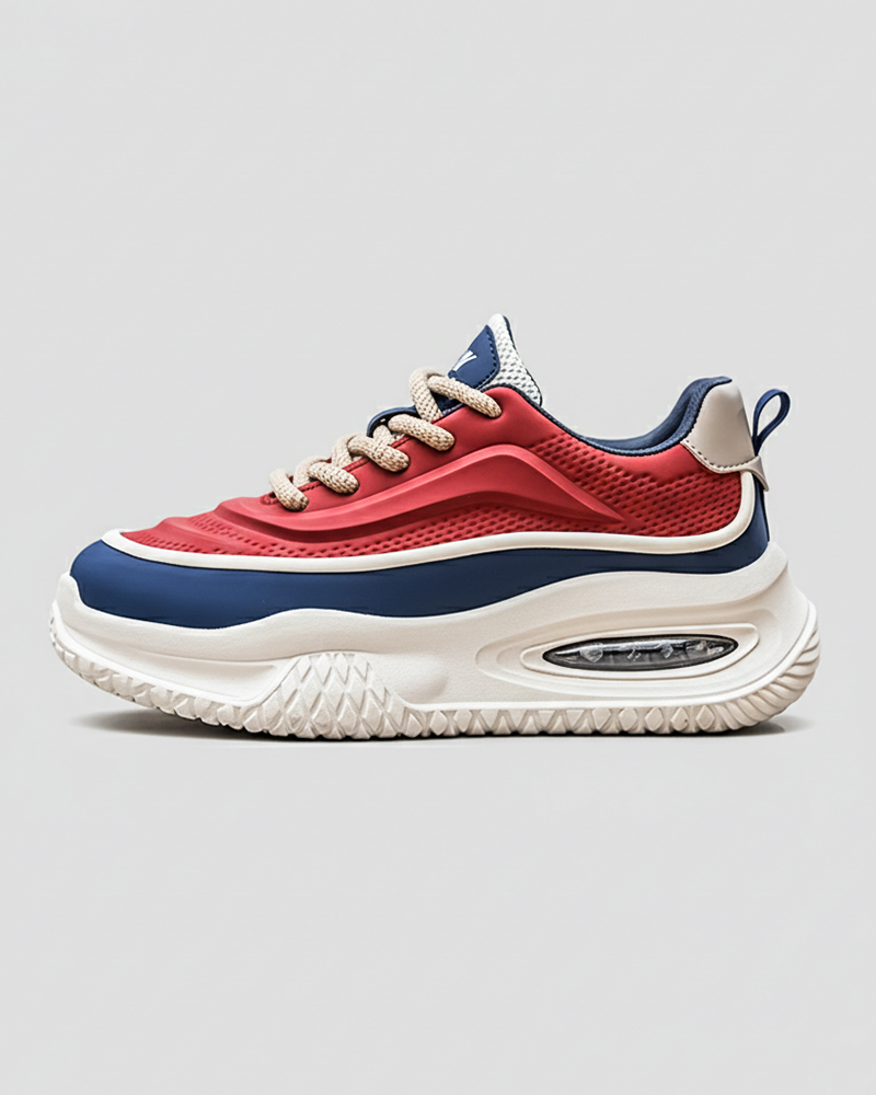 AirCushion Light weight Sneakers Red-JT111