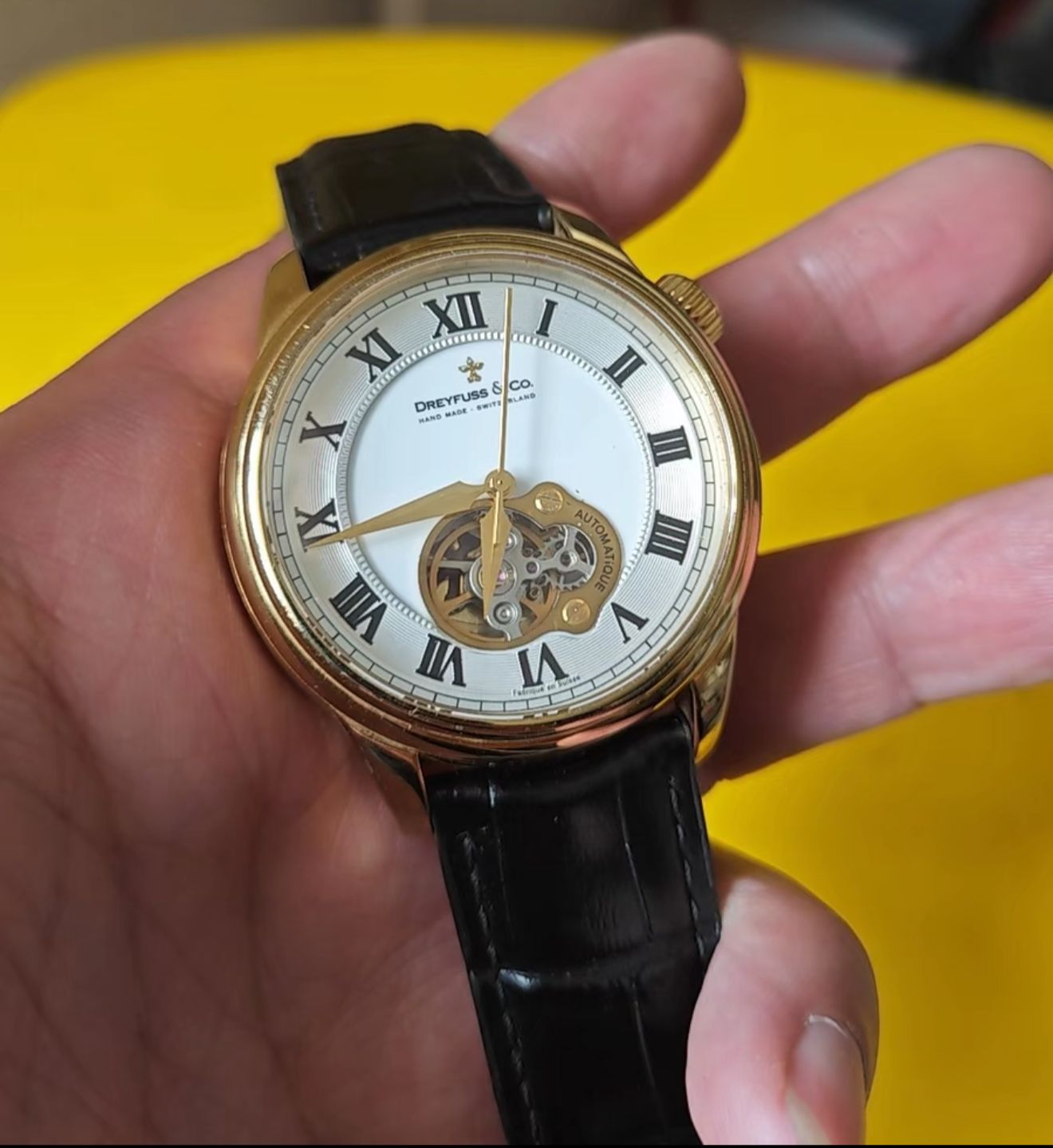 Dreyfuss & Co 1925 Open-Heart Men’s Swiss Made Automatic Watch