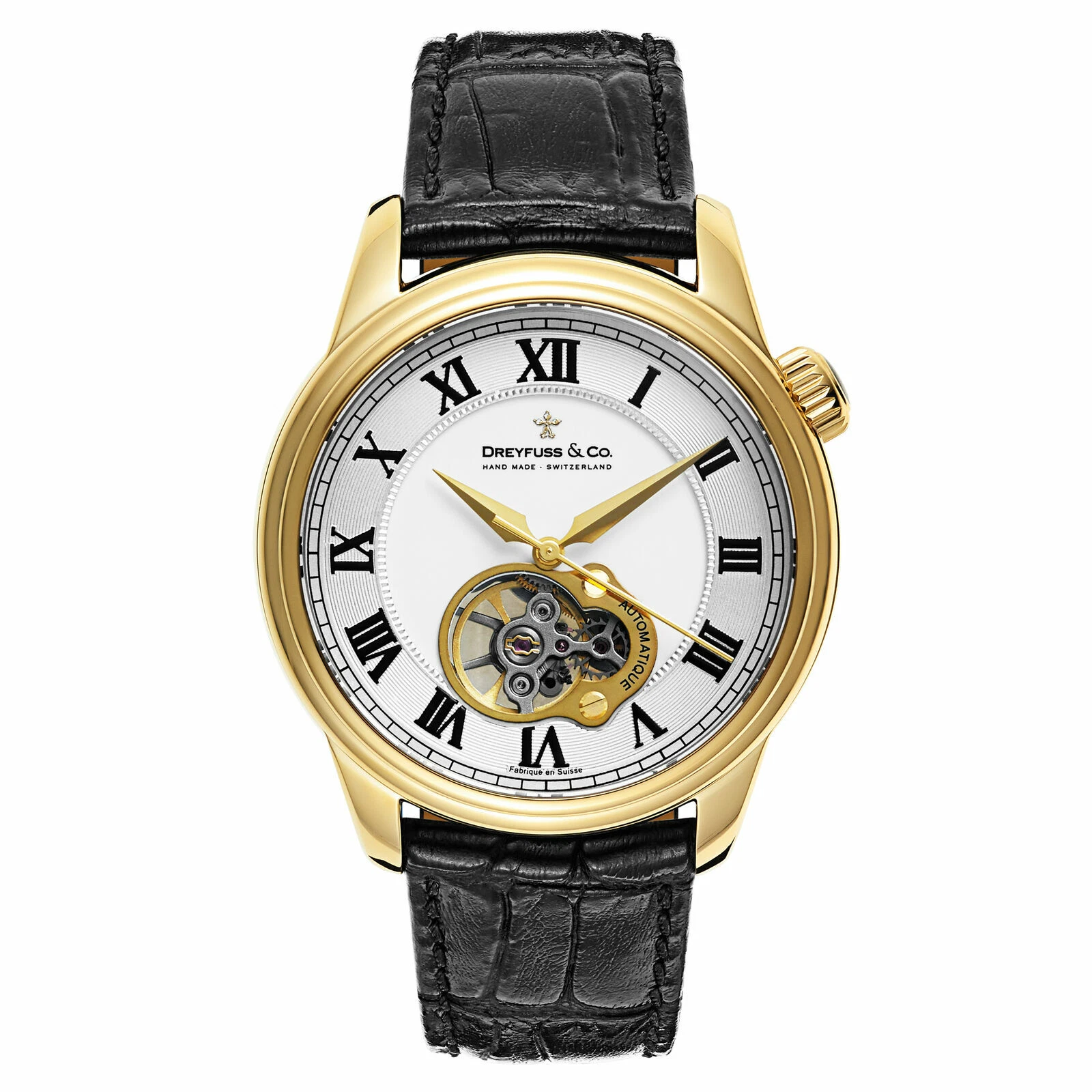 Dreyfuss & Co 1925 Open-Heart Men’s Swiss Made Automatic Watch